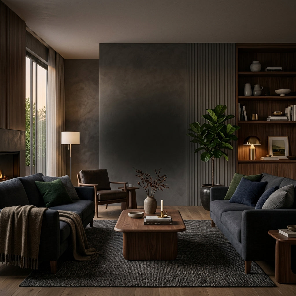 Living con muebles a medida